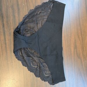 SPANX Black Lace Trim Panties